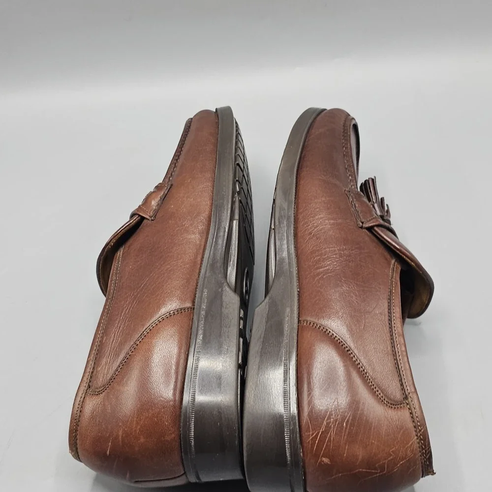 Florsheim Comfortech Kiltie Tassel Penny Loafers Leather Old Money Sz 9.5 D
